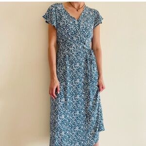 🤍Teal/Blue & White Sun Dress 🤍